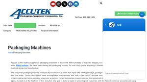 Packaging Machines and Equipment | Packaging Solutions - Accutek - packaging machine manufacturer