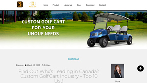 Find Out Who's Leading in Canada's Custom Golf Cart Industry - Top 10 ... - golf cart manufacturer