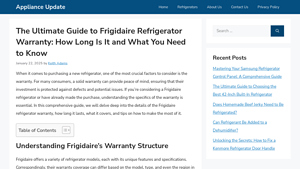 The Ultimate Guide to Frigidaire Refrigerator Warranty: How Long Is It ... - frigidaire manufacturer warranty