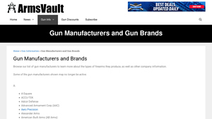 Gun Manufacturers and Brands - ArmsVault - shotgun manufacturer