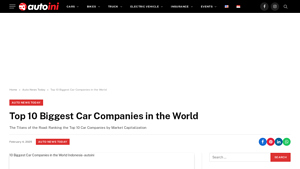 Top 10 Biggest Car Companies in the World - autoini.com - highest brand value car manufacturer