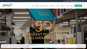 UK Label Producer - Bakers - manufacturer label