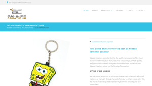 Customized Rubber Keychains - Manufacturer & Suppliers - Balajeecreations - keychain manufacturer