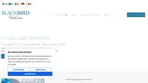 Blackbird Skincare: Custom Skincare & Beauty Manufacturer Tailored ... - skincare manufacturer