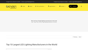 Top 10 Largest LED Lighting Manufacturers in the World - led manufacturer