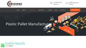 Plastic Pallets Supplier & Manufacturer | Bricspac India - plastic pallet manufacturer