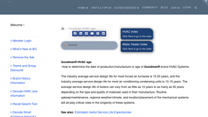 Goodman HVAC age | Building Intelligence Center - goodman manufacturer