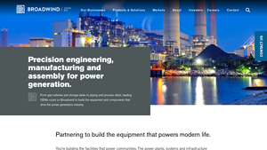 Power Plant Equipment Manufacturer | Broadwind | Think Big - power plant equipment manufacturer