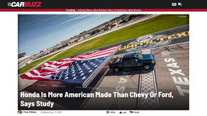 Study Reveals Automakers With The Most American-Made Cars - CarBuzz - most american-made car manufacturer