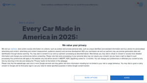 Every Car Made in America in 2025: See Final Assembly Locations - most american-made car manufacturer