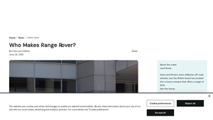 Who Makes Range Rover? - Cars.com - range rover car manufacturer