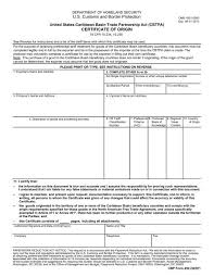 Chapter 6 - Certificate of Origin - U.S. Customs and Border Protection - manufacturer certificate of origin