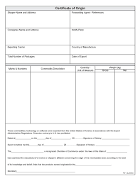 Free Sample Certificate of Manufacturing Templates - manufacturer certificate of origin
