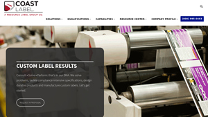 Custom Label Company | Label Manufacturing | Coast Label - manufacturer label