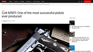 Colt M1911: One of the most successful pistols ever produced - m1911 pistol manufacturer