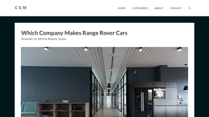 Which Company Makes Range Rover Cars - C & M - range rover car manufacturer