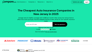 Best Cheap Car Insurance in New Jersey (From $89) - Compare.com - nj manufacturer auto insurance