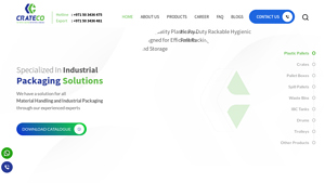 Crateco - Best Manufacturer & Leader in Material Handling Products - plastic pallet manufacturer