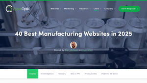 40 Best Manufacturing Websites in 2025 - CyberOptik - manufacturer websites
