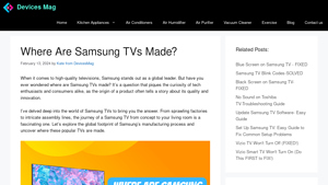 Where Are Samsung TVs Made? - Devices Mag - samsung manufacturer country