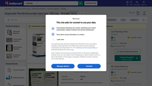 Keytruda Pembrolizumab Injection 100 mg Latest Price, Manufacturers ... - keytruda manufacturer
