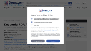 Keytruda (pembrolizumab) FDA Approval History - Drugs.com - keytruda manufacturer