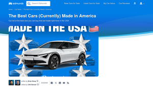 The Best Cars (Currently) Made in America - Edmunds - manufacturer of automobiles