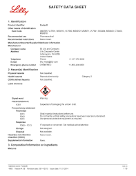 SAFETY DATA SHEET - Eli Lilly and Company - mounjaro manufacturer
