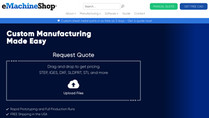 CNC Manufacturing, Fast Quotes & Free CAD | eMachineShop - machinery parts manufacturer