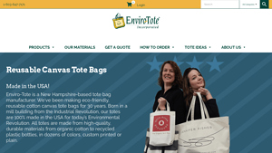 Enviro-Tote, Inc. | Custom Canvas Tote Bags Made in the USA - tote bag manufacturer