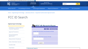 FCC ID Search | Federal Communications Commission - esta manufacturer id