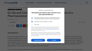 Eli Lilly and Company: A Comprehensive Overview of a Pharmaceutical ... - lilly manufacturer