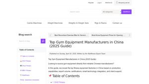 Top Gym Equipment Manufacturers in China (2025 Guide) - gym equipment manufacturer