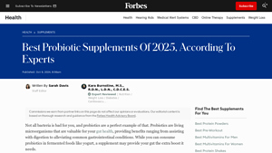 7 Best Probiotic Supplements (2025) - Forbes Health - probiotics manufacturer