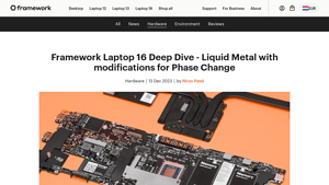 Framework | Framework Laptop 16 Deep Dive - Liquid Metal - liquid metal custom laptop manufacturer