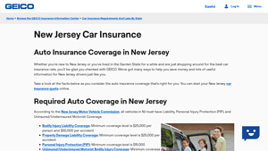 New Jersey Car Insurance ~ Get a Free Quote - GEICO - nj manufacturer auto insurance
