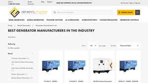 Complete Generator Manufacturers List | General Power - generator manufacturer