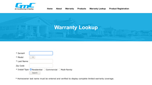 Warranty Lookup - Goodman MFG - goodman manufacturer