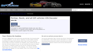 VIN Decoder - GM Forum - Buick, Cadillac, Olds, GMC & Pontiac chat - gmc manufacturer