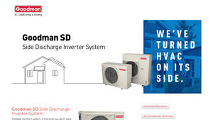 WE'VE TURNED HVAC ON ITS SIDE. - Goodman MFG - goodman manufacturer