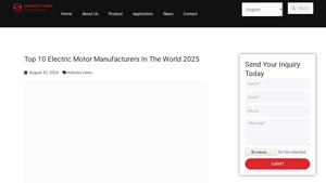 Top 10 Electric Motor Manufacturers in the World 2025 - electric motor manufacturer