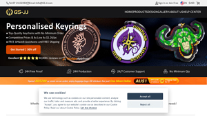Custom Keychains Bulk | No Minimum Qty - 30% Off - GS-JJ.com - keychain manufacturer