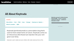 Keytruda: Side Effects, Uses, Cost, and More - Healthline - keytruda manufacturer