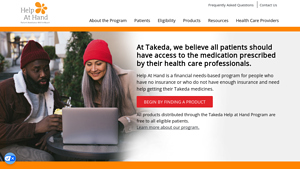 Takeda Help At Hand - Homepage - mydayis manufacturer website