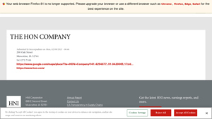 THE HON COMPANY | HNICorp - HNI Corporation - manufacturer hon