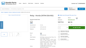 2003-2025 Honda Relay 39794-SDA-902 | hondapartswd - honda relay manufacturer