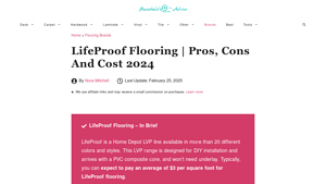 LifeProof Flooring | Pros, Cons and Cost 2024 - Household Advice - lifeproof flooring manufacturer