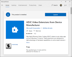 How to Install Free HEVC Codecs on Windows 10 (for H.265 Video) - hevc video extensions from device manufacturer