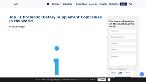 Top 11 Probiotic Dietary Supplement Companies in the World - IMARC Group - probiotics manufacturer