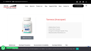 Buy Tavneos 10 MG Online at Latest Price in India - Indian Pharma Network - tavneos manufacturer
